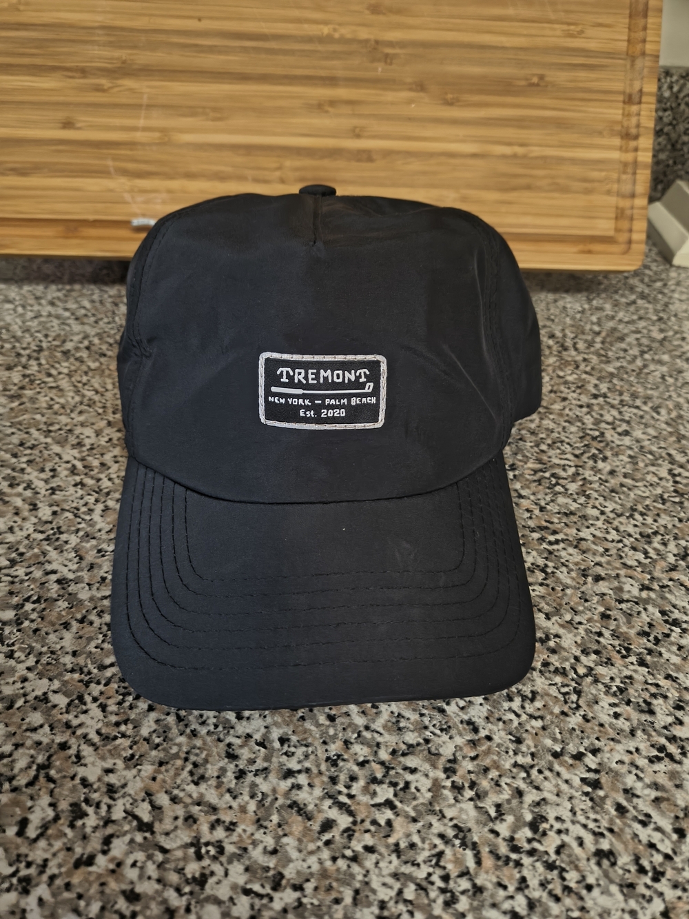 Tremont Sporting Co. Black Performance Golf Hat Cap - New York Palm Beach